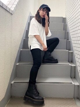 「179/WG（イチナナキュウダブルジー）のアイテム（帽子）」を使った、エル 🍒さん（レディース・157cm）の春コーディネート