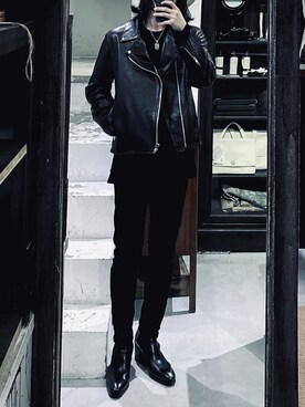「Yohji Yamamoto（ヨウジヤマモト）のアイテム（アクセサリー）」を使った、hさん（メンズ・170cm）の夏コーディネート