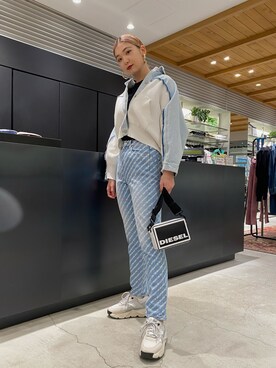 萌 Diesel コピス吉祥寺 Dieselのtシャツ カットソーを使ったコーディネート Wear