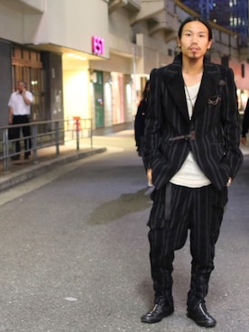 「GUIDI（グイディ）のアイテム」を使った、AOKIFLASH‼︎!さん（メンズ・166cm）の秋コーディネート