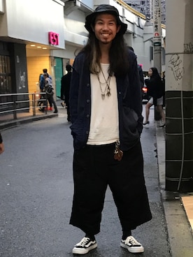 「Azuma.（アズマ）のアイテム（パンツ）」を使った、AOKIFLASH‼︎!さん（メンズ・166cm）の秋コーディネート
