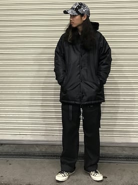 「MYne（マイン）のアイテム（ブルゾン）」を使った、AOKIFLASH‼︎!さん（メンズ・166cm）の秋コーディネート