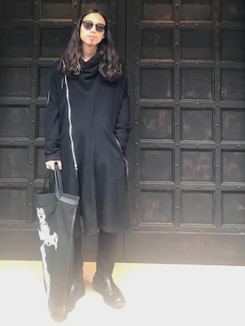 「KMRii（ケムリ）のアイテム（バッグ）」を使った、AOKIFLASH‼︎!さん（メンズ・166cm）の冬コーディネート