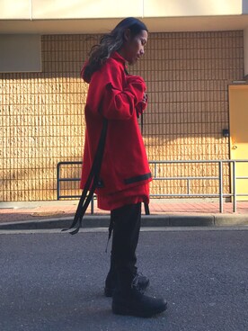 「backlash」｜「アイテム（スウェット）」を使った、AOKIFLASH‼︎!さん（メンズ・166cm）の冬コーディネート