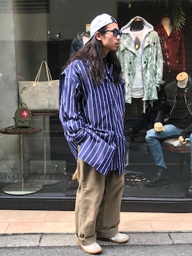 「MARTIN MARGIELA（マルタンマルジェラ）のアイテム」を使った、AOKIFLASH‼︎!さん（メンズ・166cm）の冬コーディネート