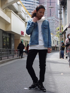 「AYUITE（アユイテ）のアイテム（ジャケット/アウター）」を使った、AOKIFLASH‼︎!さん（メンズ・166cm）の春コーディネート