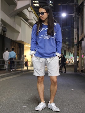 「2STAR」｜AOKIFLASH‼︎!さん（メンズ・166cm）の春コーディネート