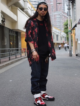 「Haculla（ハキュラ）のアイテム」を使った、AOKIFLASH‼︎!さん（メンズ・166cm）の春コーディネート