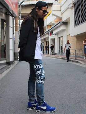 「AKM」｜「アイテム（ジャケット/アウター）」を使った、AOKIFLASH‼︎!さん（メンズ・166cm）の夏コーディネート