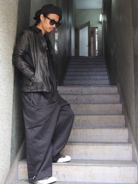 「ISAMU KATAYAMA BACKLASH（イサムカタヤマバックラッシュ）のアイテム（キャスケット）」を使った、AOKIFLASH‼︎!さん（メンズ・166cm）の秋コーディネート