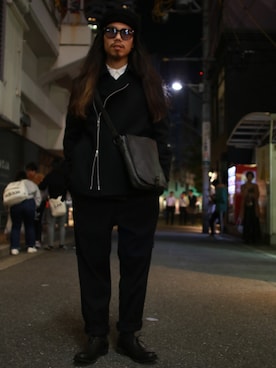 「ISAMU KATAYAMA BACKLASH（イサムカタヤマバックラッシュ）のアイテム（バッグ）」を使った、AOKIFLASH‼︎!さん（メンズ・166cm）の秋コーディネート