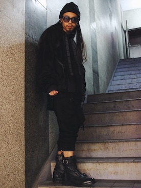「KMRii」｜「アイテム（ブルゾン）」を使った、AOKIFLASH‼︎!さん（メンズ・166cm）の秋コーディネート