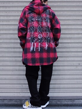 「Haculla（ハキュラ）のアイテム」を使った、AOKIFLASH‼︎!さん（メンズ・166cm）の冬コーディネート