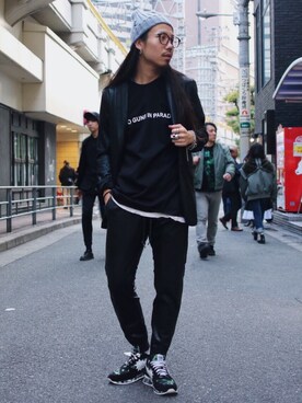 「ROYAL FLASH（ロイヤルフラッシュ）のアイテム（ニットキャップ/ビーニー）」を使った、AOKIFLASH‼︎!さん（メンズ・166cm）の春コーディネート