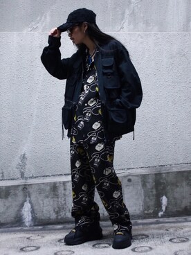 「パジャマ」｜「アイテム（ジャケット/アウター）」を使った、AOKIFLASH‼︎!さん（メンズ・166cm）の春コーディネート