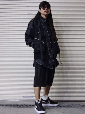 「SUPERTHANKS」｜「アイテム（帽子）」を使った、AOKIFLASH‼︎!さん（メンズ・166cm）の春コーディネート