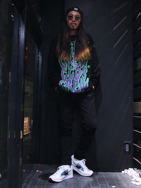 「Yohji Yamamoto（ヨウジヤマモト）のアイテム（帽子）」を使った、AOKIFLASH‼︎!さん（メンズ・166cm）の夏コーディネート