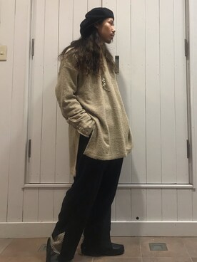 「ISAMU KATAYAMA BACKLASH（イサムカタヤマバックラッシュ）のアイテム（キャスケット）」を使った、AOKIFLASH‼︎!さん（メンズ・166cm）の秋コーディネート