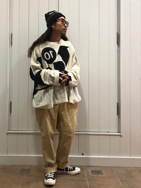 「A-COLD-WALL*（アコールドウォール）のアイテム（帽子）」を使った、AOKIFLASH‼︎!さん（メンズ・166cm）の秋コーディネート