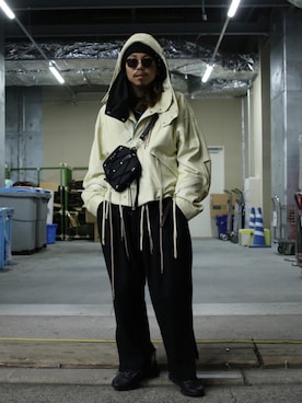 「ROYAL FLASH（ロイヤルフラッシュ）のアイテム（ニットキャップ/ビーニー）」を使った、AOKIFLASH‼︎!さん（メンズ・166cm）の冬コーディネート