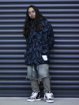 「MIHARAYASUHIRO（ミハラヤスヒロ）のアイテム（ジャケット/アウター）」を使った、AOKIFLASH‼︎!さん（メンズ・166cm）の冬コーディネート