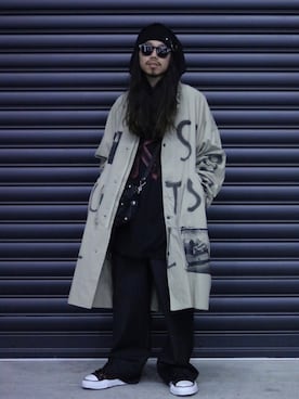「ハンドペイント」｜AOKIFLASH‼︎!さん（メンズ・166cm）の冬コーディネート