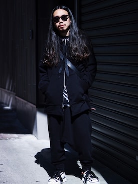 「ISAMU KATAYAMA BACKLASH（イサムカタヤマバックラッシュ）のアイテム（バッグ）」を使った、AOKIFLASH‼︎!さん（メンズ・166cm）の春コーディネート