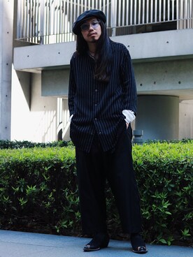 「ISAMU KATAYAMA BACKLASH（イサムカタヤマバックラッシュ）のアイテム（キャスケット）」を使った、AOKIFLASH‼︎!さん（メンズ・166cm）の春コーディネート