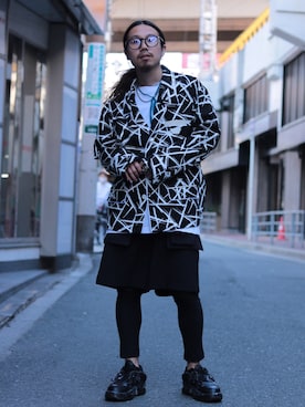 「レギンス×ショートパンツ」｜AOKIFLASH‼︎!さん（メンズ・166cm）の春コーディネート