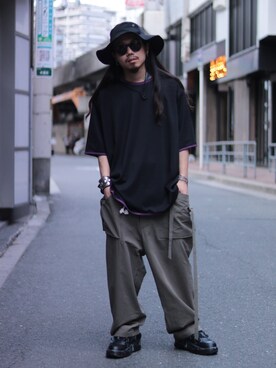 「A-COLD-WALL*（アコールドウォール）のアイテム（帽子）」を使った、AOKIFLASH‼︎!さん（メンズ・166cm）の春コーディネート