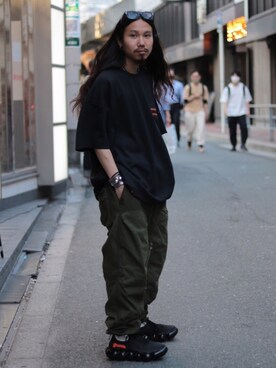 「READYMADE（レディメイド）のアイテム（パンツ）」を使った、AOKIFLASH‼︎!さん（メンズ・166cm）の夏コーディネート