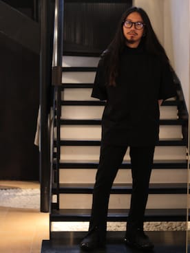 「SUPERTHANKS」｜「アイテム（スニーカー）」を使った、AOKIFLASH‼︎!さん（メンズ・166cm）の夏コーディネート