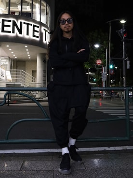 「ISAMU KATAYAMA BACKLASH（イサムカタヤマバックラッシュ）のアイテム（パーカー）」を使った、AOKIFLASH‼︎!さん（メンズ・166cm）の夏コーディネート