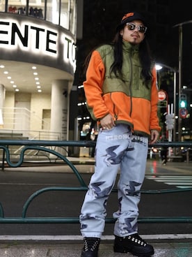 「READYMADE（レディメイド）のアイテム（ジャケット/アウター）」を使った、AOKIFLASH‼︎!さん（メンズ・166cm）の冬コーディネート