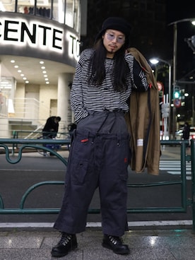 「ボーター」｜AOKIFLASH‼︎!さん（メンズ・166cm）の冬コーディネート