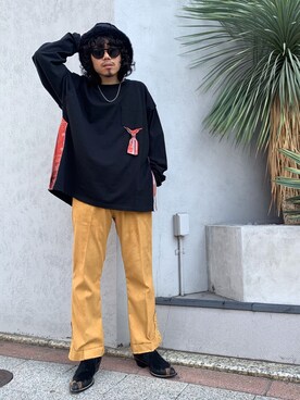 「FACCIES（ファチーズ）のアイテム（パンツ）」を使った、AOKIFLASH‼︎!さん（メンズ・166cm）の冬コーディネート