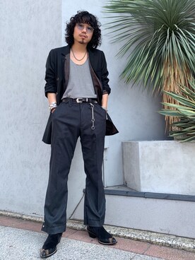 「FACCIES（ファチーズ）のアイテム（パンツ）」を使った、AOKIFLASH‼︎!さん（メンズ・166cm）の冬コーディネート