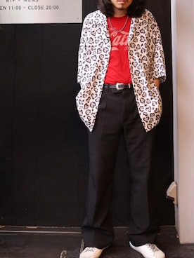 「johnson motors」｜AOKIFLASH‼︎!さん（メンズ・166cm）の春コーディネート
