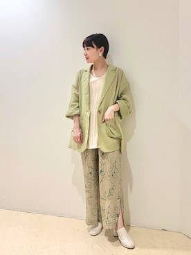 「KBF（ケイビーエフ）のアイテム（サンダル）」を使った、ogaさん（レディース・147cm）の春コーディネート