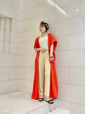 「KBF（ケイビーエフ）のアイテム（サンダル）」を使った、ogaさん（レディース・147cm）の春コーディネート