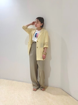 「KBF（ケイビーエフ）のアイテム（サンダル）」を使った、ogaさん（レディース・147cm）の春コーディネート