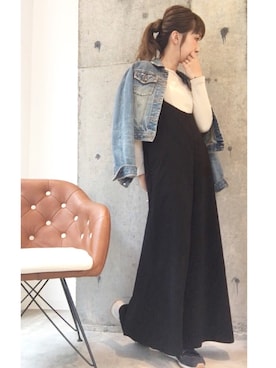 「仕事コーデ」｜「アイテム（オールインワン・サロペット）」を使った、ruru＊さん（レディース・156cm）の春コーディネート
