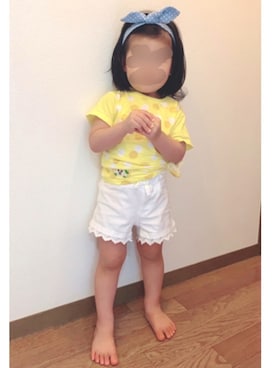 「わんわん」｜❁Runa❁さん（キッズ・90cm）の夏コーディネート