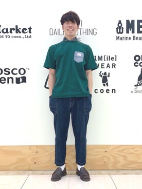 「coen」｜coen ひぐちさん（メンズ・177cm）の春コーディネート