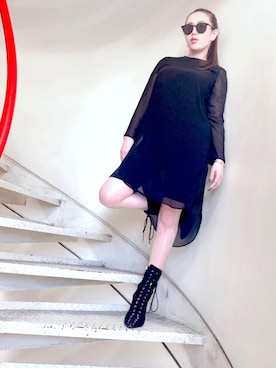「WEGO（ウィゴー）のアイテム（レギンス/スパッツ）」を使った、AMIRAさん（レディース・165cm）の春コーディネート