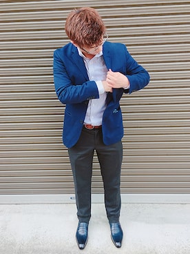 「madras（マドラス）のアイテム」を使った、madras ZOZOTOWN店さん（メンズ・175cm）の春コーディネート