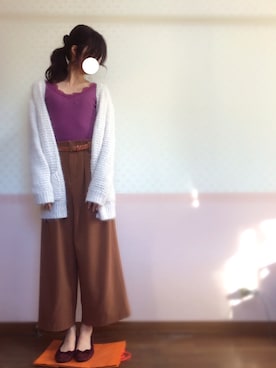 mint tea🦢🍃さん（レディース・166cm）の冬コーディネート