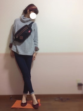 mint tea🦢🍃さん（レディース・166cm）の冬コーディネート