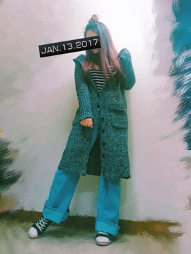 「Taichung」｜「アイテム（モッズコート）」を使った、Han✨©さん（レディース・165cm）の冬コーディネート