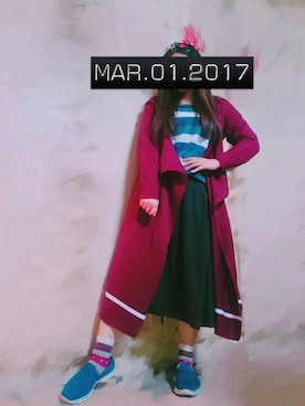 「Taichung」｜「アイテム（モッズコート）」を使った、Han✨©さん（レディース・165cm）の春コーディネート